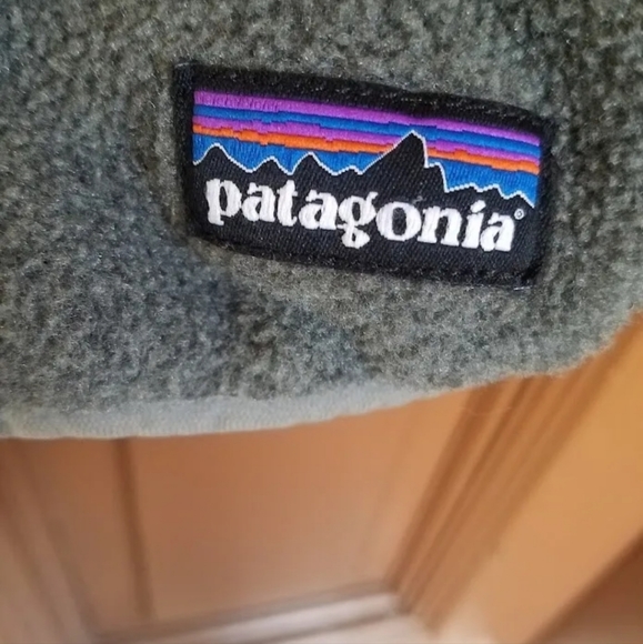 Patagonia Men’s Classic Synchilla " Fort Worth " Gray Fleece Vest Large  Texas L - Picture 3 of 11